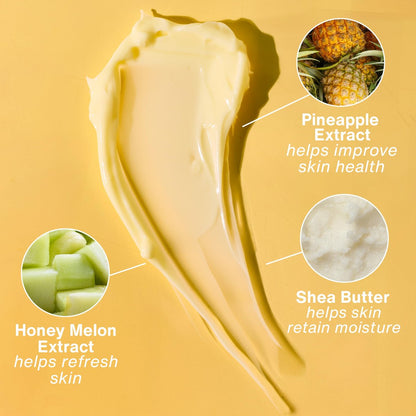 Hempz Sweet Pineapple & Honey Melon Moisturizing Body Lotion with Hemp Seed Oil, Jojoba, Vitamins A & E, 2.25 oz