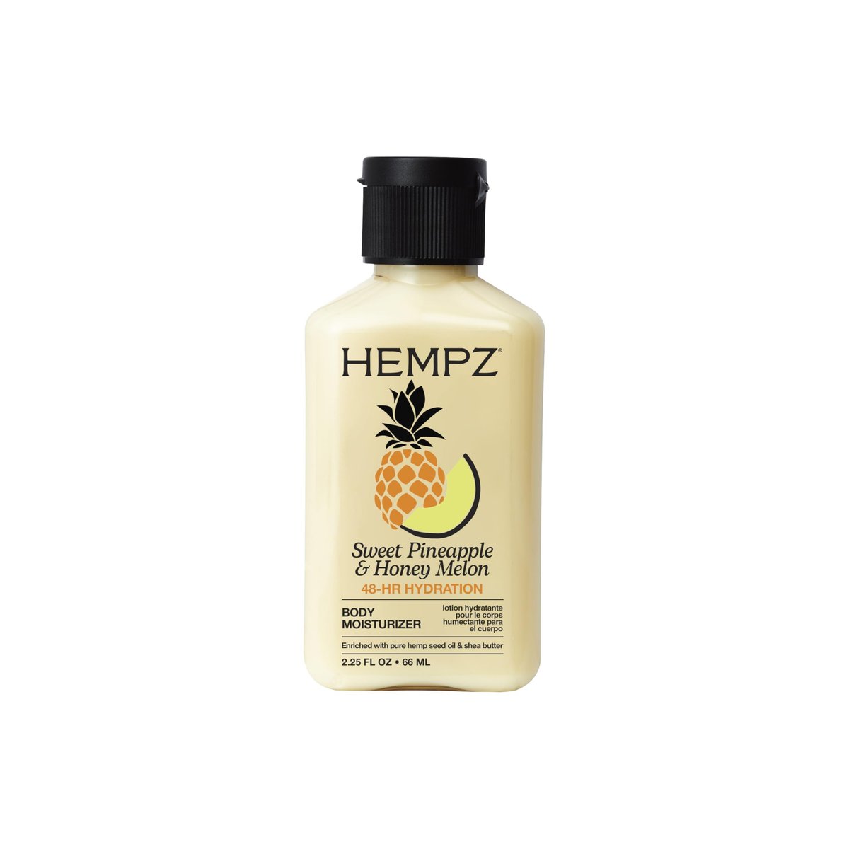 Hempz Sweet Pineapple & Honey Melon Moisturizing Body Lotion with Hemp Seed Oil, Jojoba, Vitamins A & E, 2.25 oz - görsel 1