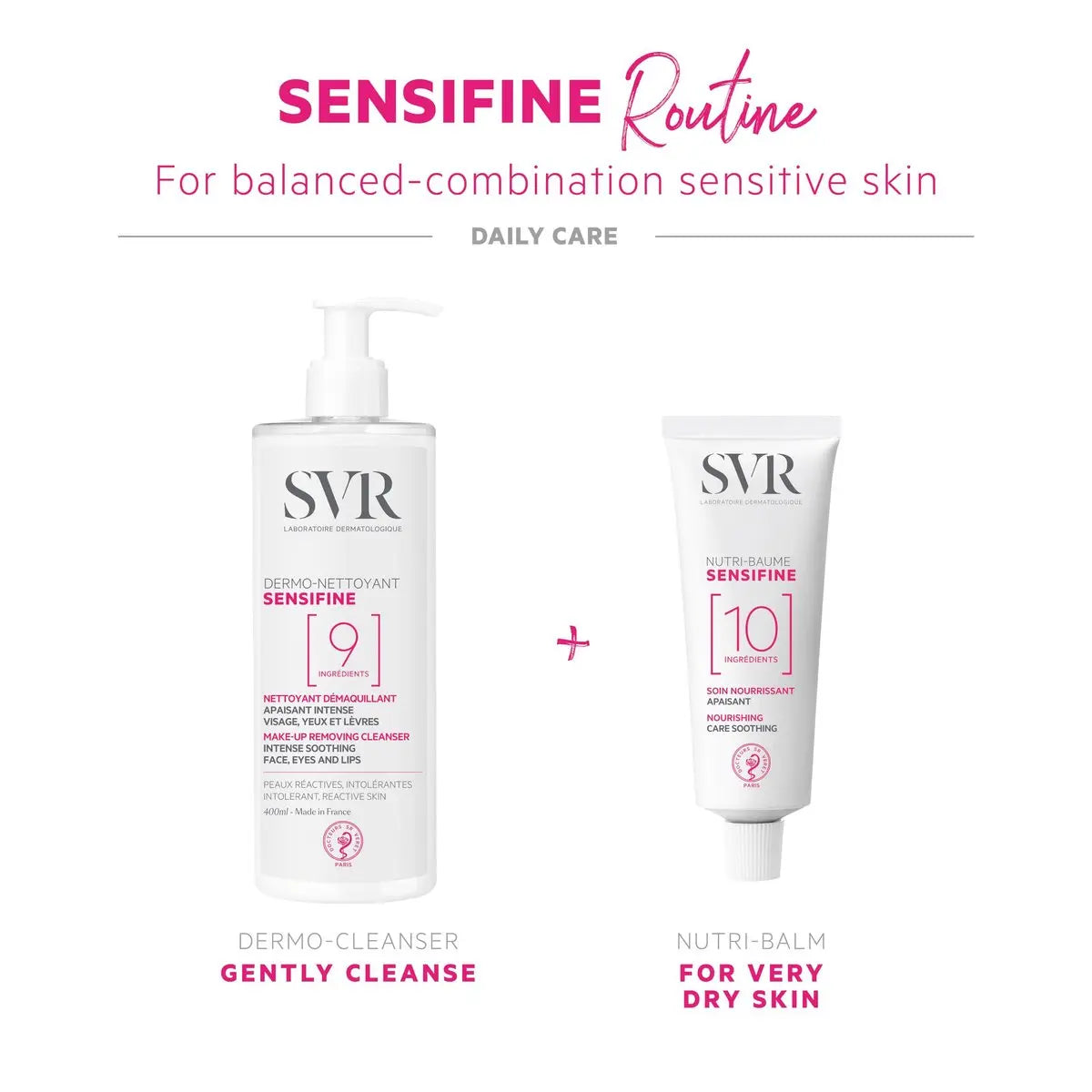SVR Sensifine Dermo-Cleanser – Gentle Makeup Remover for Sensitive Skin, Hypoallergenic & Fragrance-Free, 13.5 fl.oz Avelisse