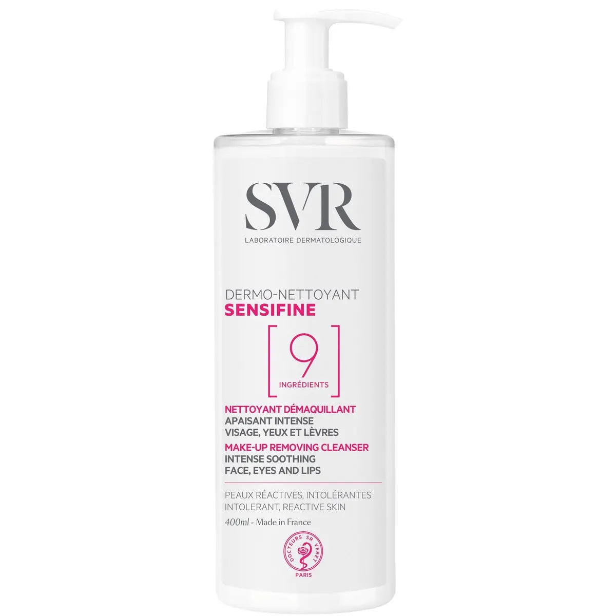 SVR Sensifine Dermo-Cleanser – Gentle Makeup Remover for Sensitive Skin, Hypoallergenic & Fragrance-Free, 13.5 fl.oz Avelisse