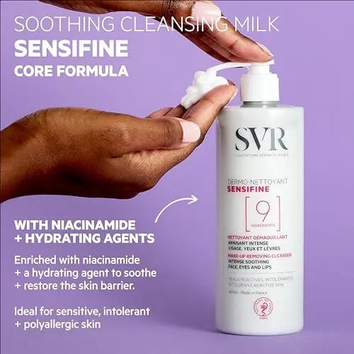 SVR Sensifine Dermo-Cleanser – Gentle Makeup Remover for Sensitive Skin, Hypoallergenic & Fragrance-Free, 13.5 fl.oz Avelisse
