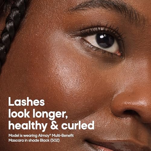 Almay Multi-Benefit Mascara, Volumizing + Lengthening, Hypoallergenic, 501 Blackest Black - görsel 5