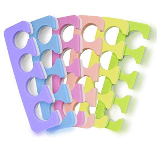ZMOI Toe Separators Set - 24 Pieces Premium Super Soft & Durable Two Tone Pedicure Tool Kit - görsel 2