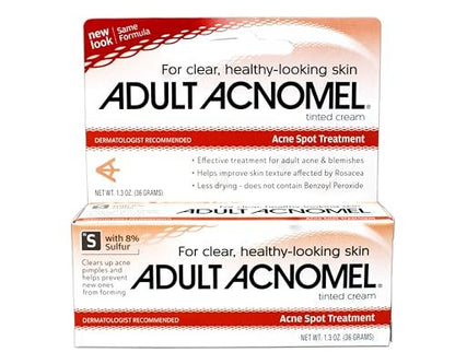 Adult Acnomel Acne Tinted Cream - 1.3 oz, Medicated Face Moisturizer Avelisse