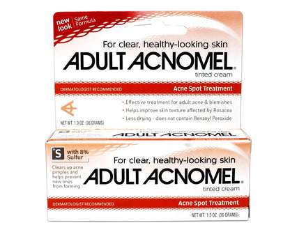 Adult Acnomel Acne Tinted Cream - 1.3 oz, Medicated Face Moisturizer Avelisse
