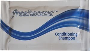New World Imports PKS Freshscent Conditioning Shampoo - 0.34 oz. Single-Use Packets (Pack of 1000) - görsel 1
