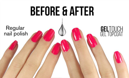 GelTouch Mini Starter Kit - Clear Acrylic Nail Polish Starter Set for At-Home Manicures