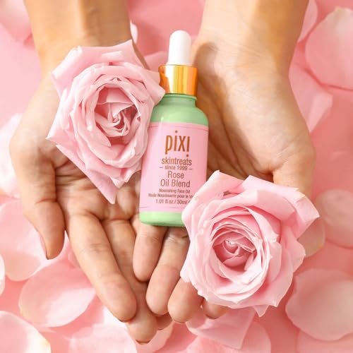 Pixi Beauty Rose Oil Blend | Nourishing Botanical Facial Serum | Youth-Preserving Oil for Radiant Skin | 1.01 Fl Oz Avelisse