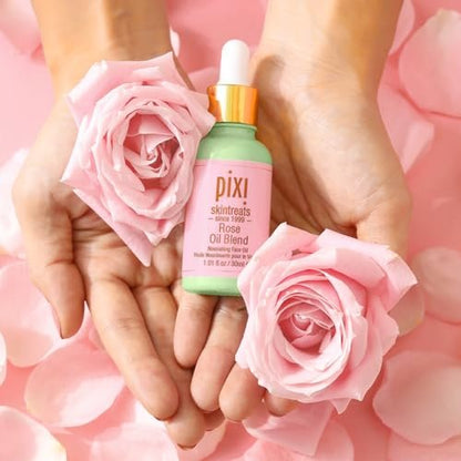 Pixi Beauty Rose Oil Blend | Nourishing Botanical Facial Serum | Youth-Preserving Oil for Radiant Skin | 1.01 Fl Oz Avelisse