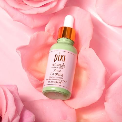 Pixi Beauty Rose Oil Blend | Nourishing Botanical Facial Serum | Youth-Preserving Oil for Radiant Skin | 1.01 Fl Oz Avelisse