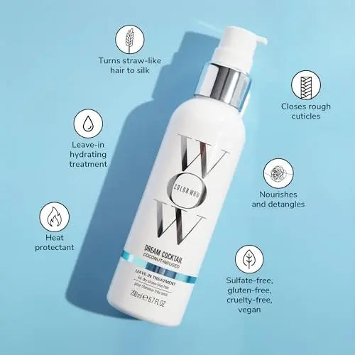 COLOR WOW Dream Cocktail Coconut Infused Leave-in Treatment – Blow Dry Boost & Heat Protectant for Silky, Supple, Frizz-Free Hair Avelisse