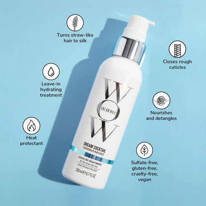 COLOR WOW Dream Cocktail Coconut Infused Leave-in Treatment – Blow Dry Boost & Heat Protectant for Silky, Supple, Frizz-Free Hair Avelisse