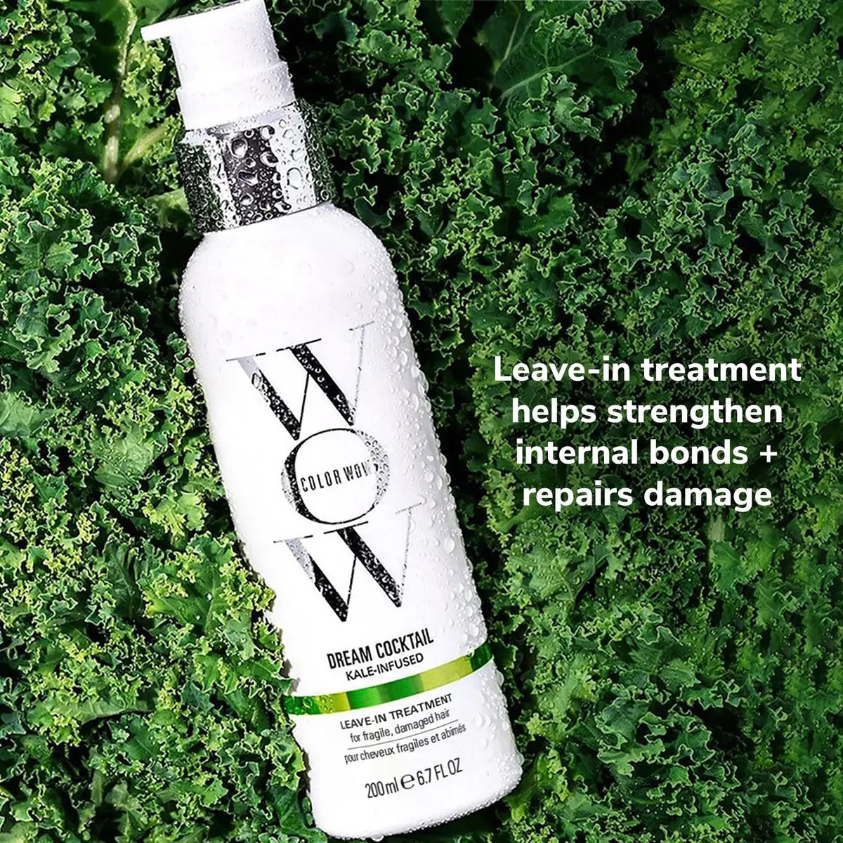 COLOR WOW Dream Cocktail Kale Infused Leave-in Treatment – Reduce Hair Breakage by 50% | Heat Protectant for Fragile, Damaged Hair Avelisse