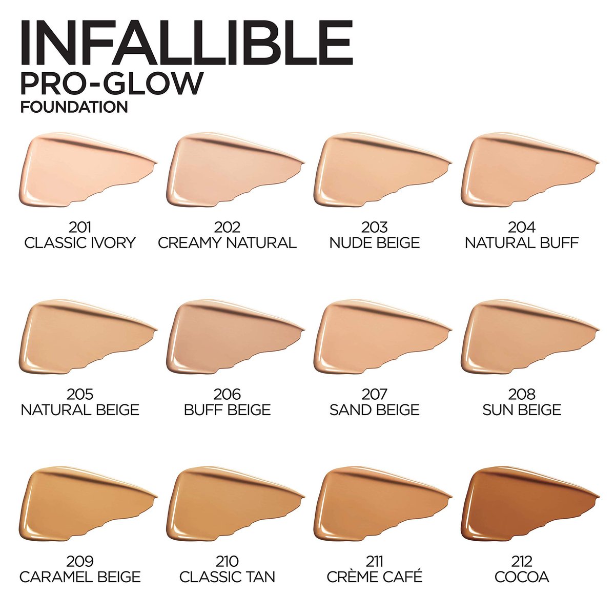 L'Oreal Paris Infallible Up to 24HR Pro-Glow Foundation - Buff Beige, 1 fl oz Avelisse