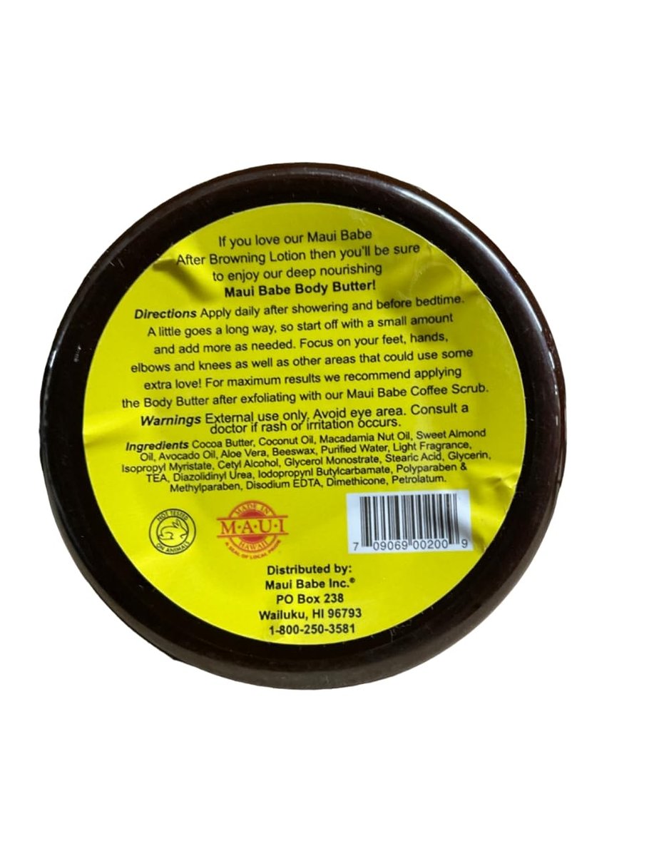 Maui Babe Body Butter – 8 oz Intensive Moisturizer for Radiant Skin Avelisse