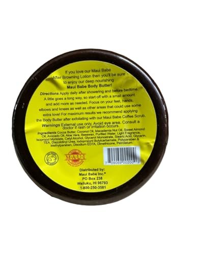 Maui Babe Body Butter – 8 oz Intensive Moisturizer for Radiant Skin Avelisse