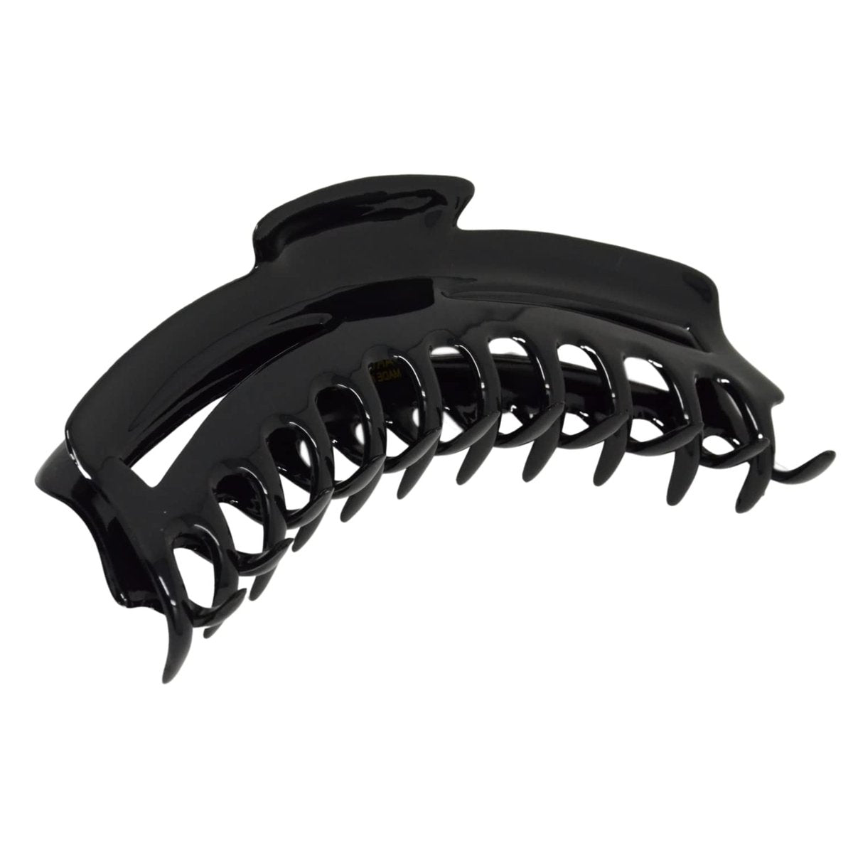 Parcelona French Bend Large Jumbo 6-Inch Black Celluloid Jaw Hair Claw Clip for Women - görsel 1