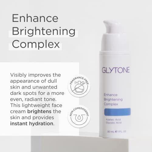 Glytone Enhance Brightening Complex - 12% Azelaic Acid & 3% Glycolic Acid - Brightens Skin, Reduces Dark Spots - Non-Comedogenic - 1 fl. oz. Avelisse