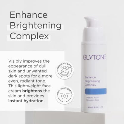 Glytone Enhance Brightening Complex - 12% Azelaic Acid & 3% Glycolic Acid - Brightens Skin, Reduces Dark Spots - Non-Comedogenic - 1 fl. oz. Avelisse