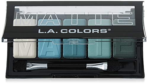 L.A. COLORS 5 Color Matte Eyeshadow Palette - Teal Argyle (CEM477) - görsel 2