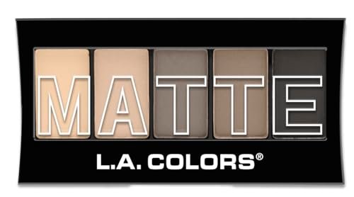 L.A. COLORS 5 Color Matte Eyeshadow Palette - Nude Suede (CEM480) - görsel 4