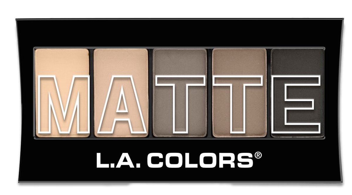 L.A. COLORS 5 Color Matte Eyeshadow Palette - Nude Suede (CEM480) - görsel 3