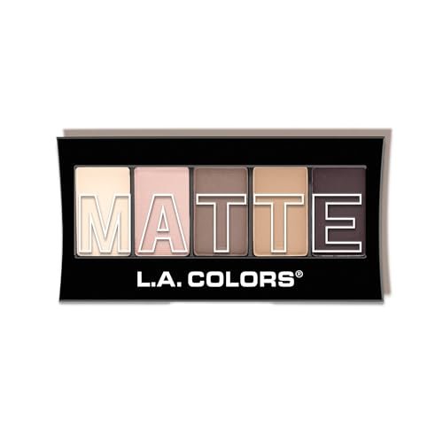 L.A. COLORS 5 Color Matte Eyeshadow Palette - Natural Linen CEM471 - görsel 2