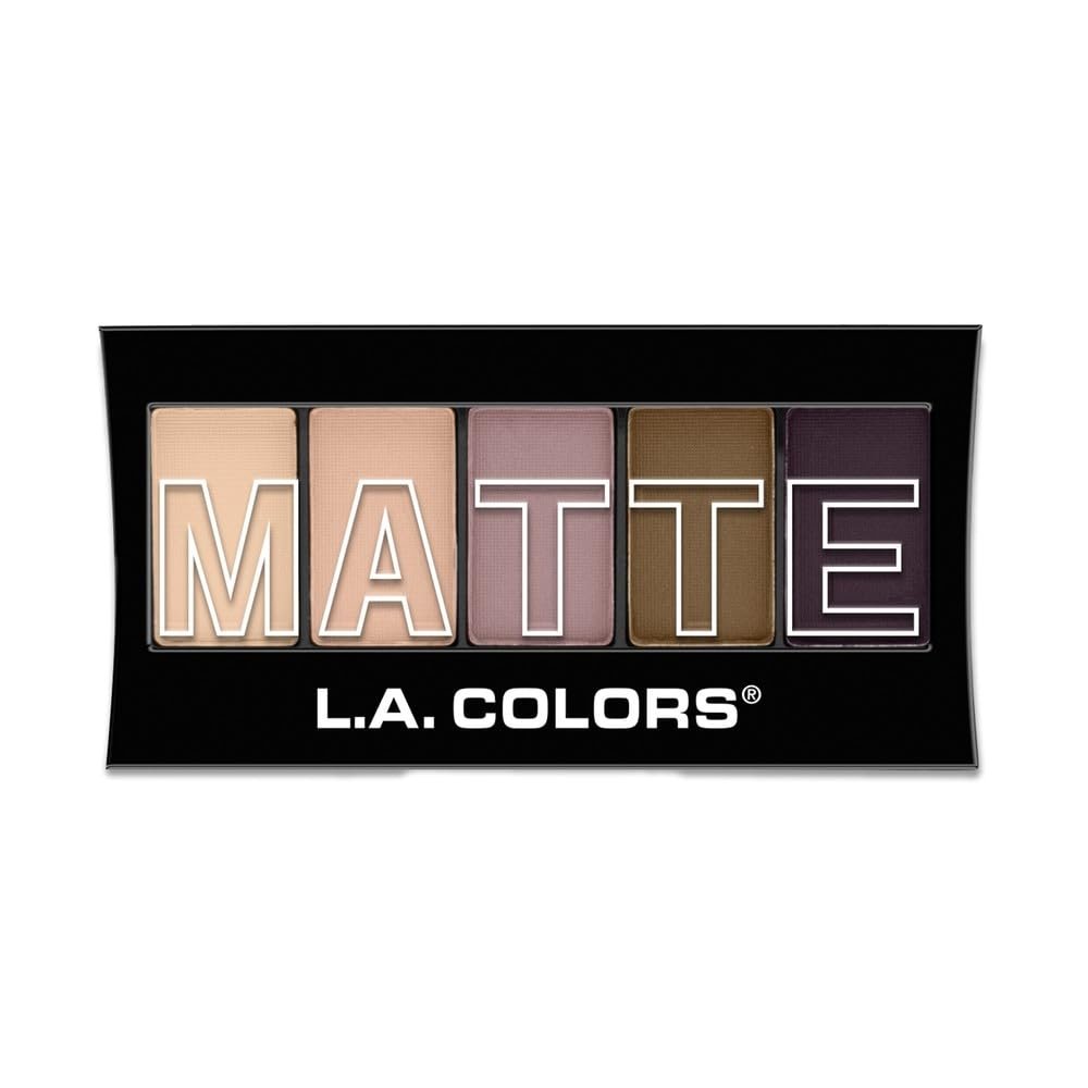 L.A. COLORS 5 Color Matte Eyeshadow Palette - Natural Linen CEM471 - görsel 3
