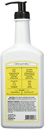 J.R. Watkins Daily Moisturizing Lotion, Lemon Cream, 18 Fl Oz - Hydrating Body Lotion for Dry Skin