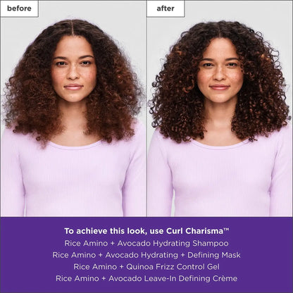 Briogeo Curl Charisma Rice Amino + Quinoa Frizz Control Gel – Medium Hold Curl Defining Styler for Wavy, Curly, and Coily Hair, 5.5 oz Avelisse
