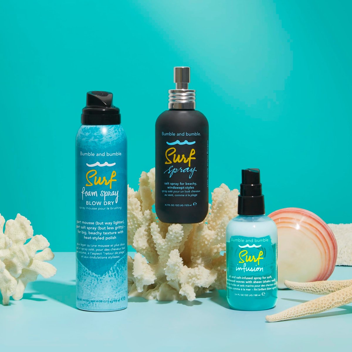 Bumble and bumble. Surf Foam Spray Blow Dry Hair Lightweight Volume Mousse | Adds Beachy Texture + Hold | UV Protection | For Fine to Medium Wavy, Straight Hair Types, 4 Ounce Avelisse