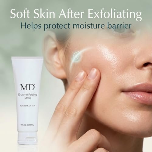 MD Enzyme Peeling Mask for Sensitive Skin - Gentle Exfoliating Gel with Papaya & Pineapple Enzymes - Professional Brightening Peel-Off Mask for Clear Pores and Smooth Texture - 30mL - görsel 14