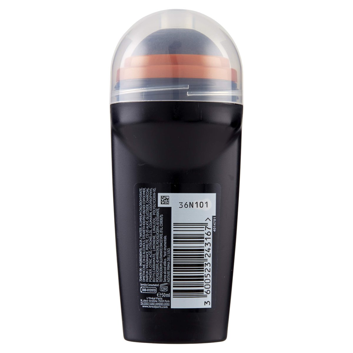 L'Oréal Paris Men Expert Carbon Protect Roll On Antiperspirant Deodorant, 2.89 oz - görsel 3