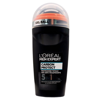 L'Oréal Paris Men Expert Carbon Protect Roll On Antiperspirant Deodorant, 2.89 oz
