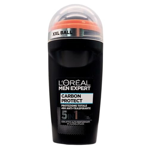 L'Oréal Paris Men Expert Carbon Protect Roll On Antiperspirant Deodorant, 2.89 oz - görsel 2