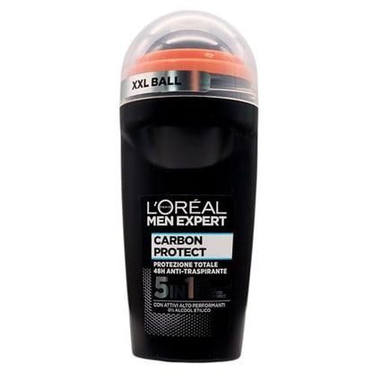 L'Oréal Paris Men Expert Carbon Protect Roll On Antiperspirant Deodorant, 2.89 oz