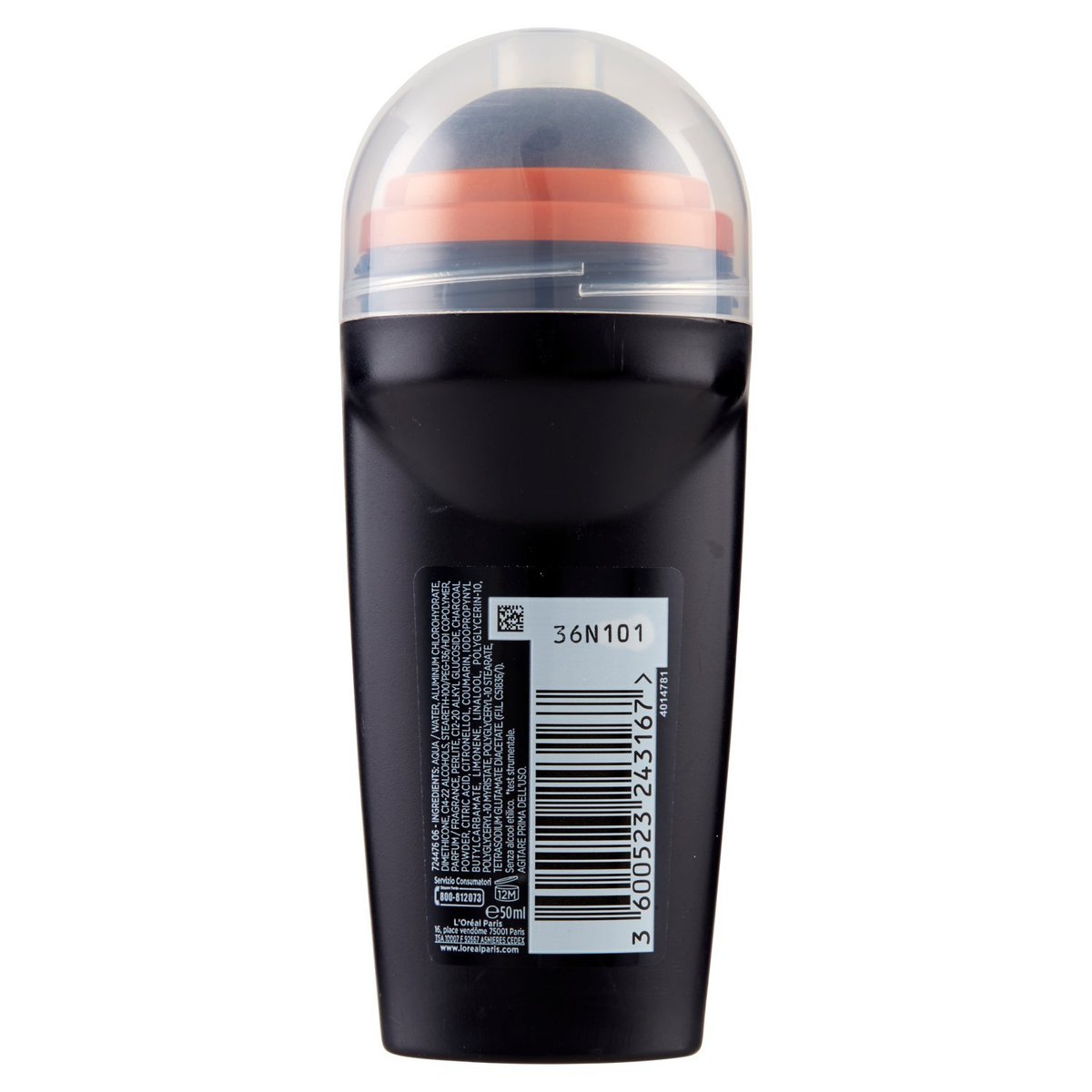L'Oréal Paris Men Expert Carbon Protect Roll On Antiperspirant Deodorant, 2.89 oz - görsel 5