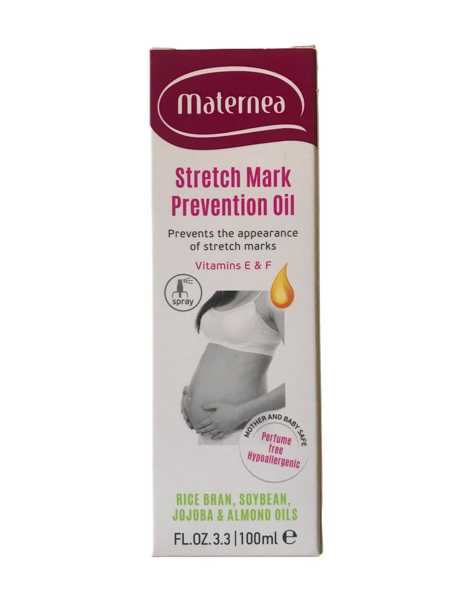 Maternea Elasticity Oil - Natural Soybean, Almond & Jojoba Oils with Vitamins E & F, 3.38 fl oz, Allergen & Perfume Free - görsel 1