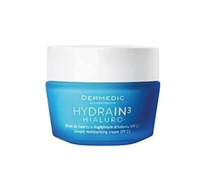 HYDRAIN3 HIALURO Deeply Moisturizing Cream SPF15 – Daily Face Moisturizer with Sun Protection