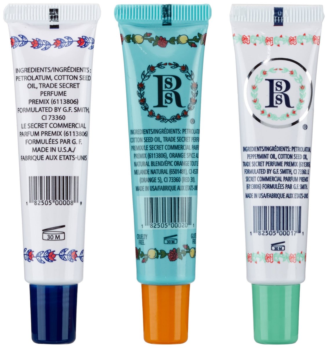 Rosebud Lip Balm Trio – 3-Pack of Moisturizing Lip Salves Avelisse