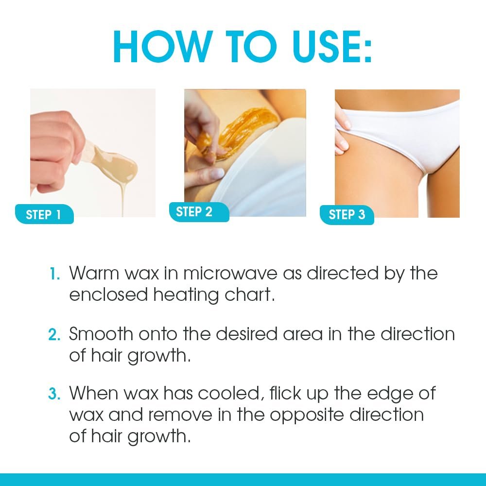 Surgiwax Brazilian Hard Wax Kit 4oz - Professional Waxing Kit for Hair Removal with Pre-Epilation Oil Avelisse