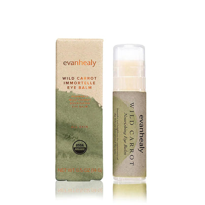 evanhealy Wild Carrot Immortelle Eye Balm | Organic Travel Moisturizer Stick | Hydrating Balm to Brighten Skin Around Eyes, Face, & Body | On the Go Moisturizer Avelisse