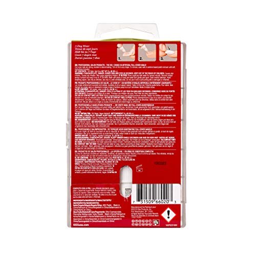 Kiss 100 Acrylic Plain Full-Cover Nails, Active Long Square - White, 100-Piece Assortment - görsel 6