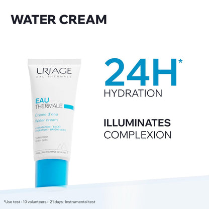 Uriage Eau Thermale Moisturizing Face Cream with Hyaluronic Acid – 24H Hydration, Brightness & Softness, Non-Comedogenic, 1.35 Fl Oz Avelisse
