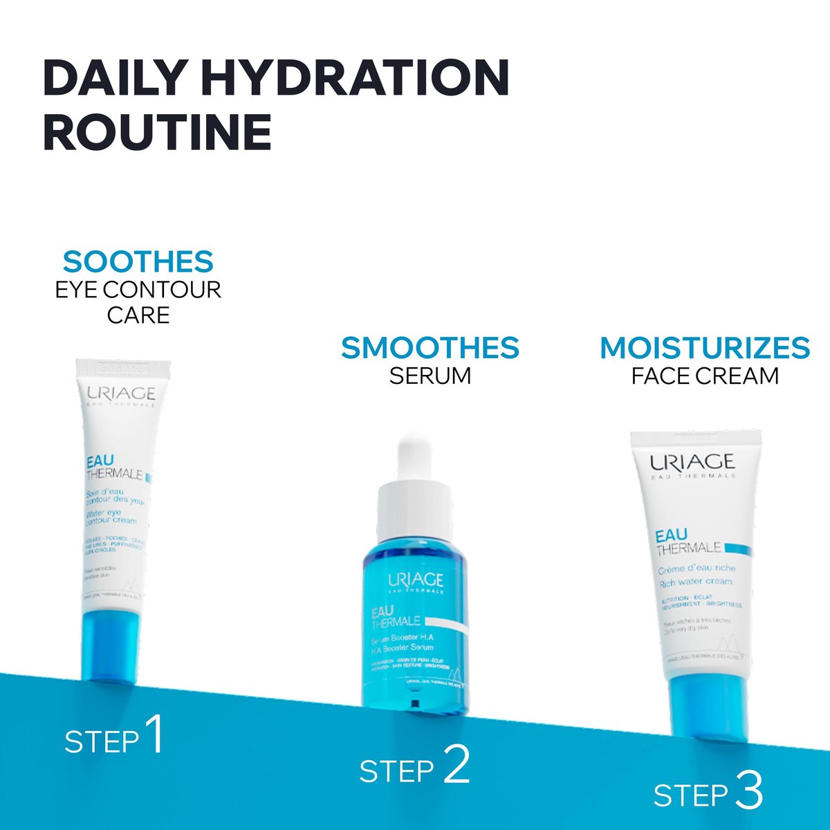Uriage Rich Water Cream – Intense 24H Moisturizer with Hyaluronic Acid, Non-Comedogenic Face Cream for Radiant Skin Avelisse