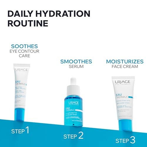 Uriage Rich Water Cream – Intense 24H Moisturizer with Hyaluronic Acid, Non-Comedogenic Face Cream for Radiant Skin Avelisse