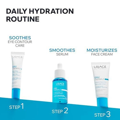 Uriage Rich Water Cream – Intense 24H Moisturizer with Hyaluronic Acid, Non-Comedogenic Face Cream for Radiant Skin Avelisse