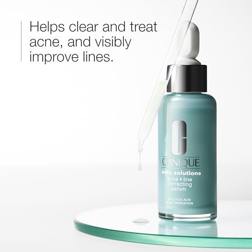 Clinique Acne Solutions Acne + Line Correcting Face Serum | Anti-Aging Serum with Salicylic Acid, 1 Fl Oz Avelisse