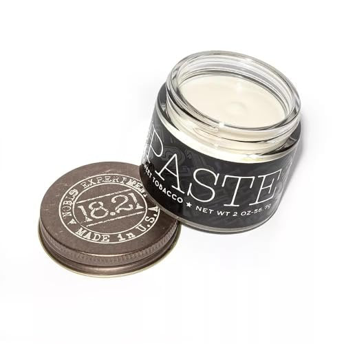 18.21 Man Made Hair Styling Paste - Sweet Tobacco Scent, Natural Shine, 2 oz - görsel 2