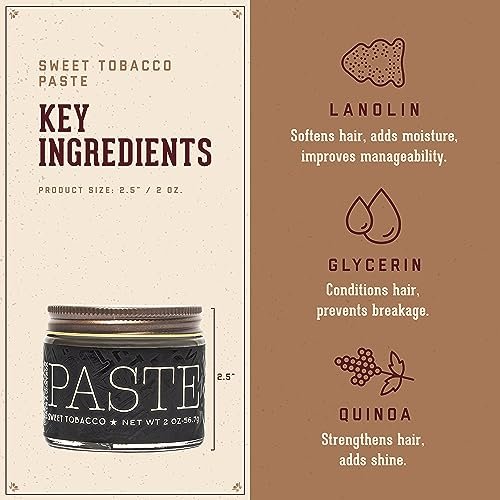 18.21 Man Made Hair Styling Paste - Sweet Tobacco Scent, Natural Shine, 2 oz - görsel 6